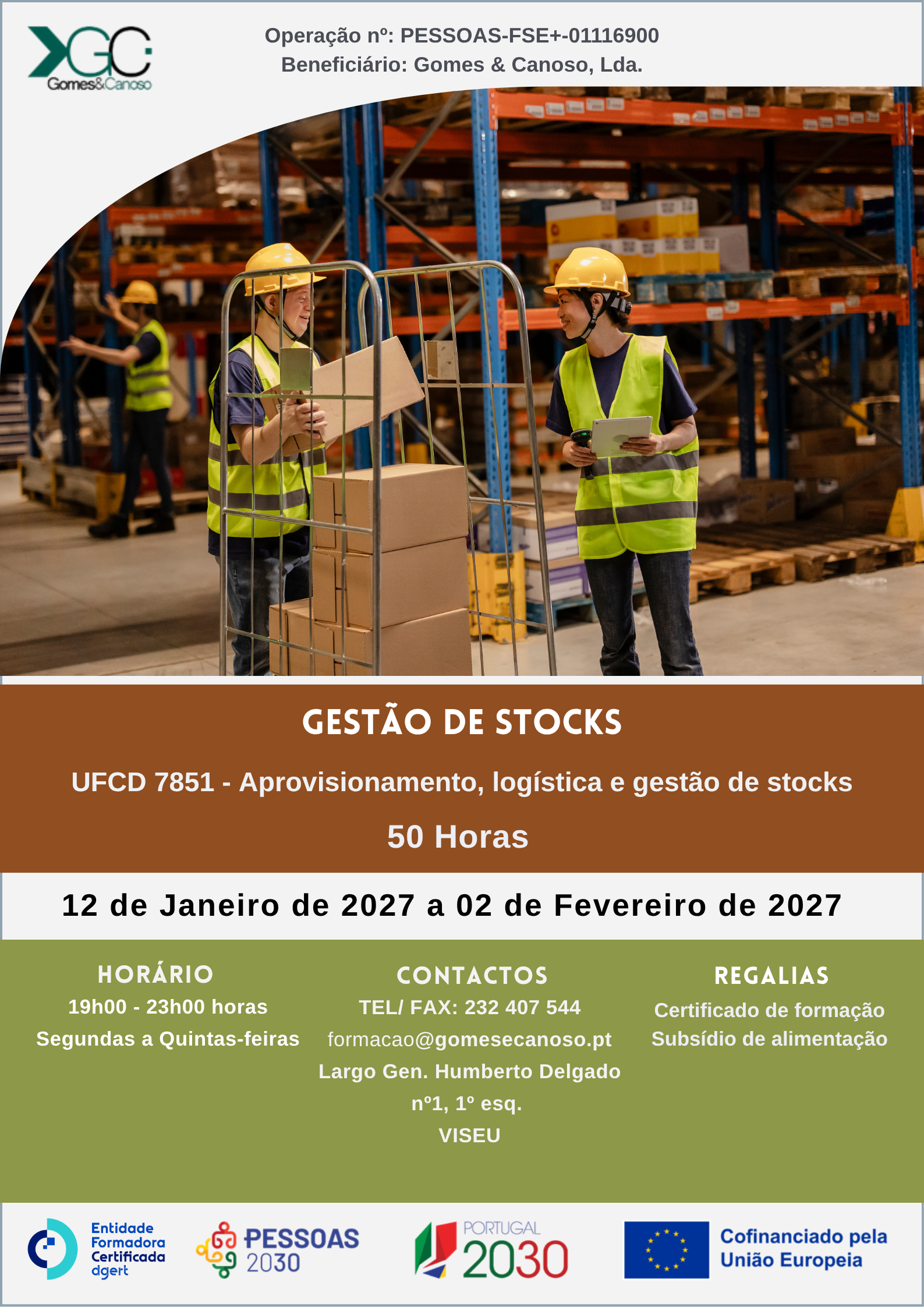 Aprovisionamento, logística e gestão de stocks